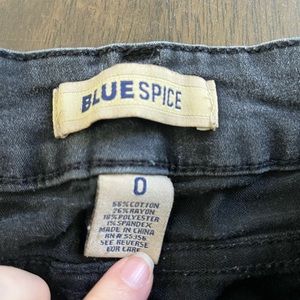 Black baggy jeans. Size 0, stretchy, comfy.